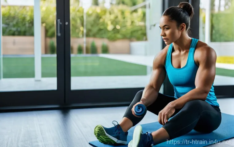 홈트 바벨 운동 - **Prompt:** An adult, gender-neutral, in full athletic attire (a secure sports top and leggings for ... 홈트 바벨 운동 - **Prompt:** An adult, gender-neutral, in full athletic attire (a secure sports top and leggings for ...