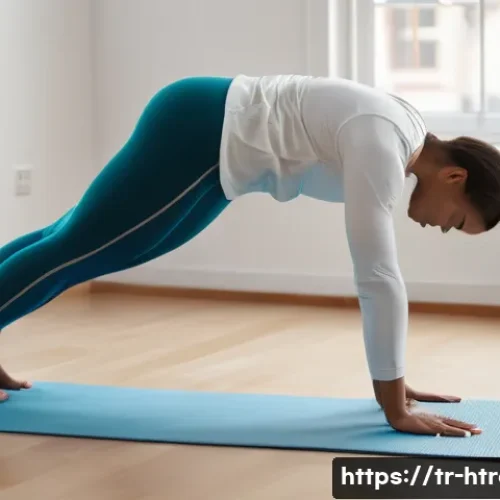 Home 10 홈트 운동 후 피로 회복법 - **Image Prompt: Gentle Active Recovery and Stretching**
A healthy young adult, with a diverse ap...